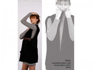 popomomo's oversized button vest from fall line '09