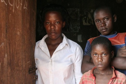 A family of youths in Uganda do back breaking labor on a daily basis to survive