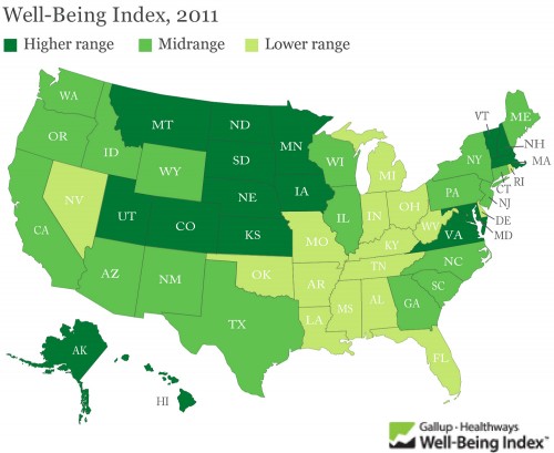 happiest states