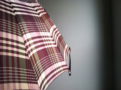 plaid umbrella