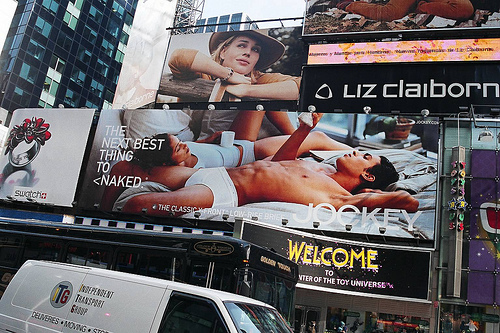 billboards in Times Square