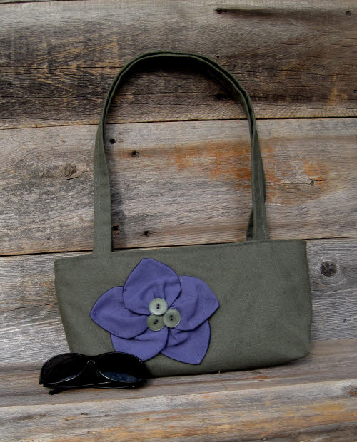 The Vogue Purse: one of Rachel Shelton's upcycled bags