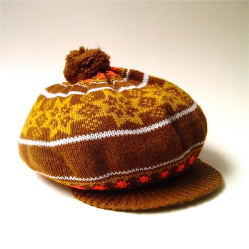 snowflake knit hat