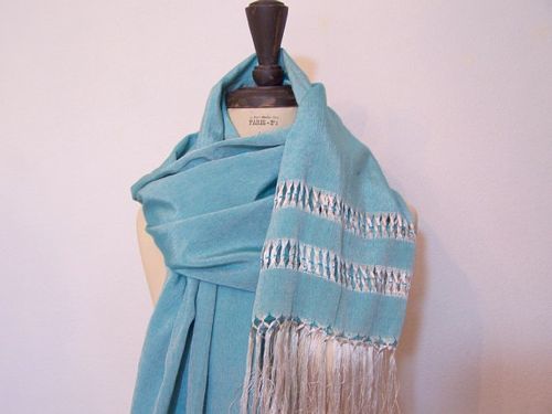 turquoise scarf