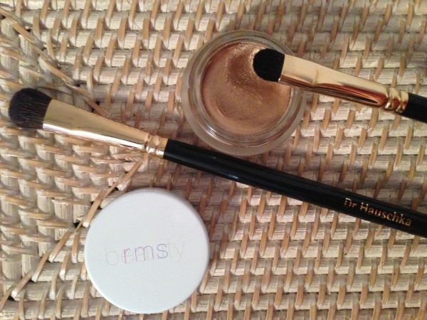 RMS Cream Eye Shadow & Dr. Hauschka brushes