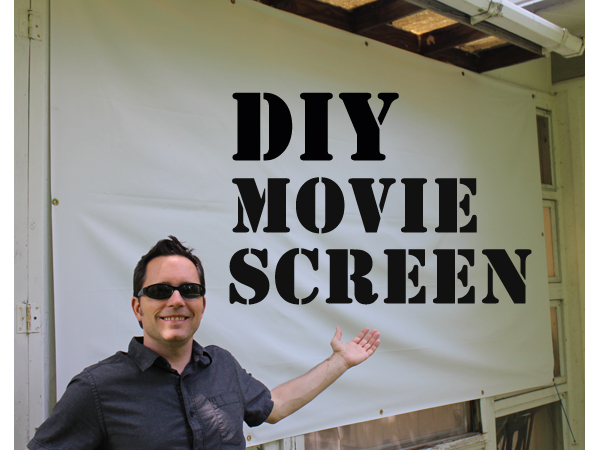 Recreate the drive-in movie theatre experience with a DIY movie screen