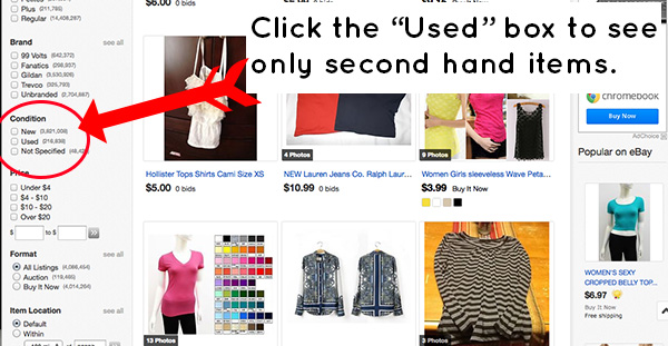 5 eBay Tips for Buying Used Clothes