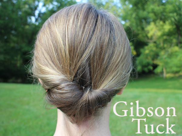 Easy Up Do Hair Tutorial: The Gibson Tuck