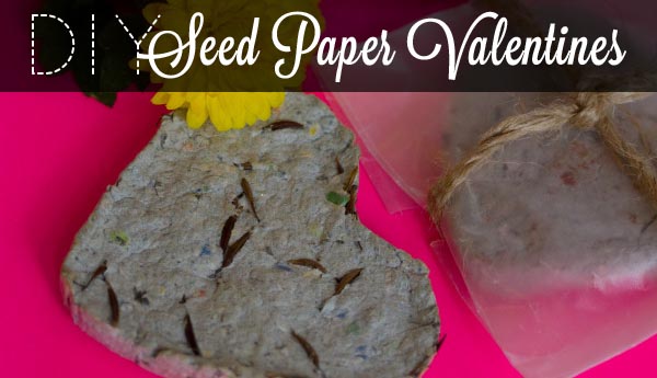 Valentine Ideas: Seed Paper Hearts