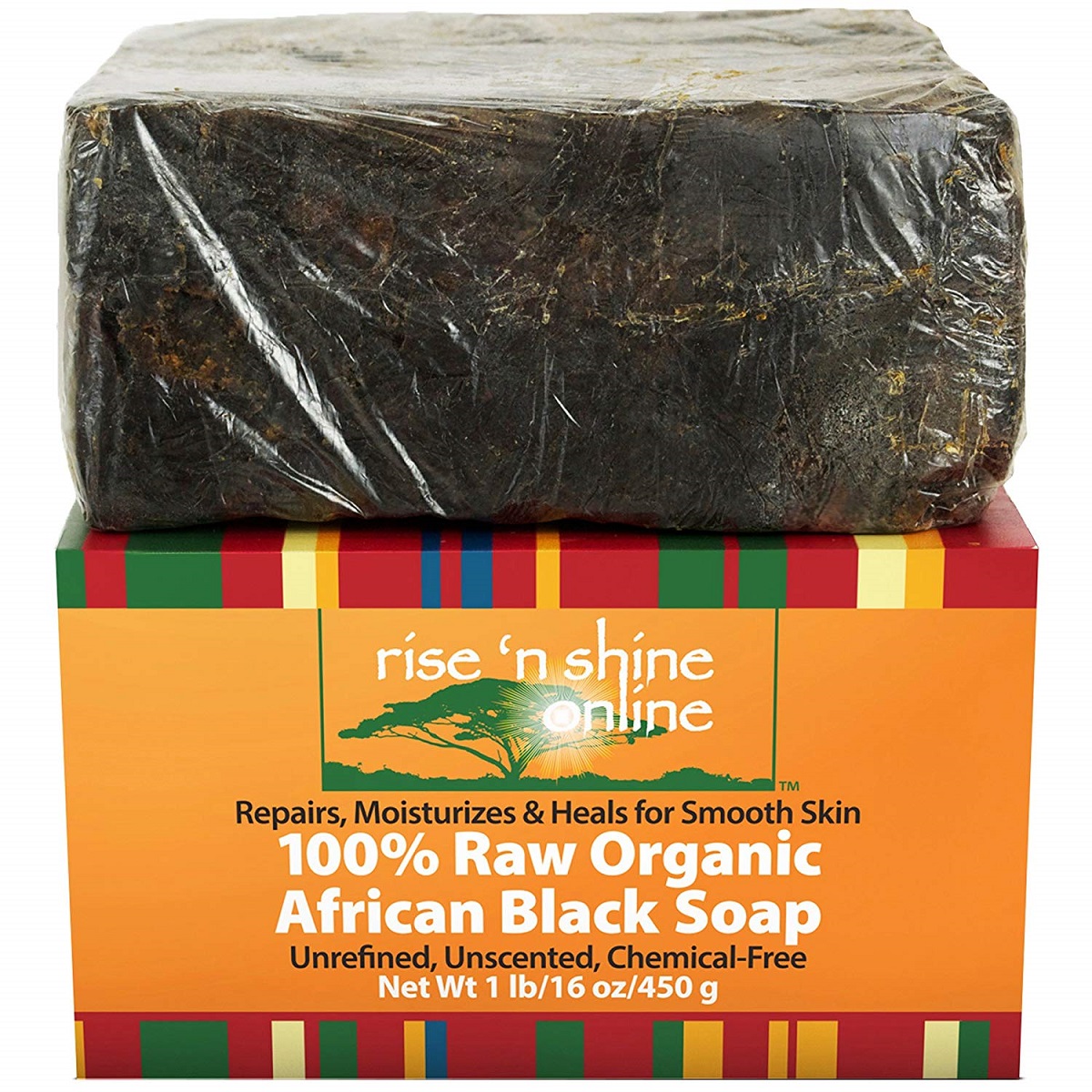 raw African black soap